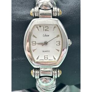 Collezio Silver Tone Women’s Cuff Watch